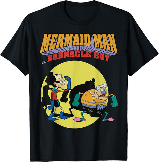 Nickelodeon Spongebob Mermaid Man T-Shirt - T-Shirt | Black