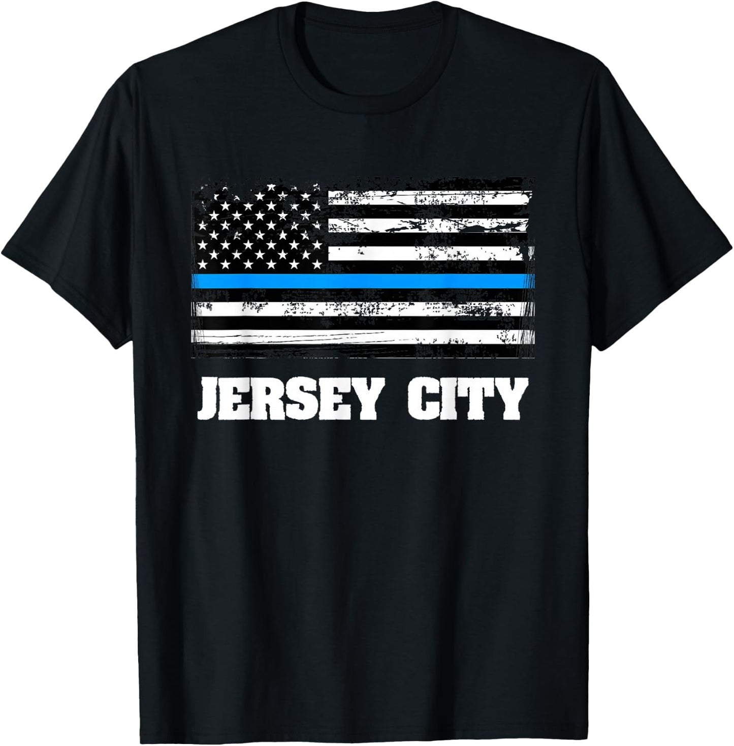 Police of Jersey Flag T-Shirt - T-Shirt | Black