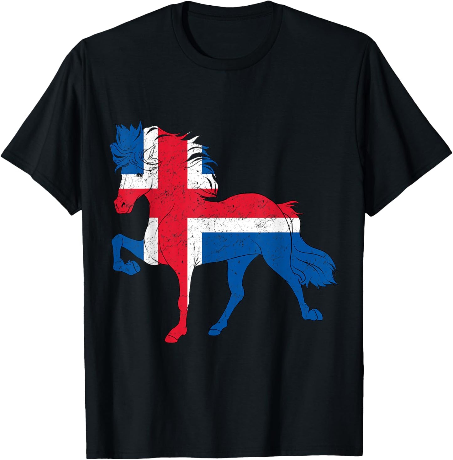 Tolt Heartbeat dressage pony Rider Women Men Icelandic Horse T-Shirt - T-Shirt | Black
