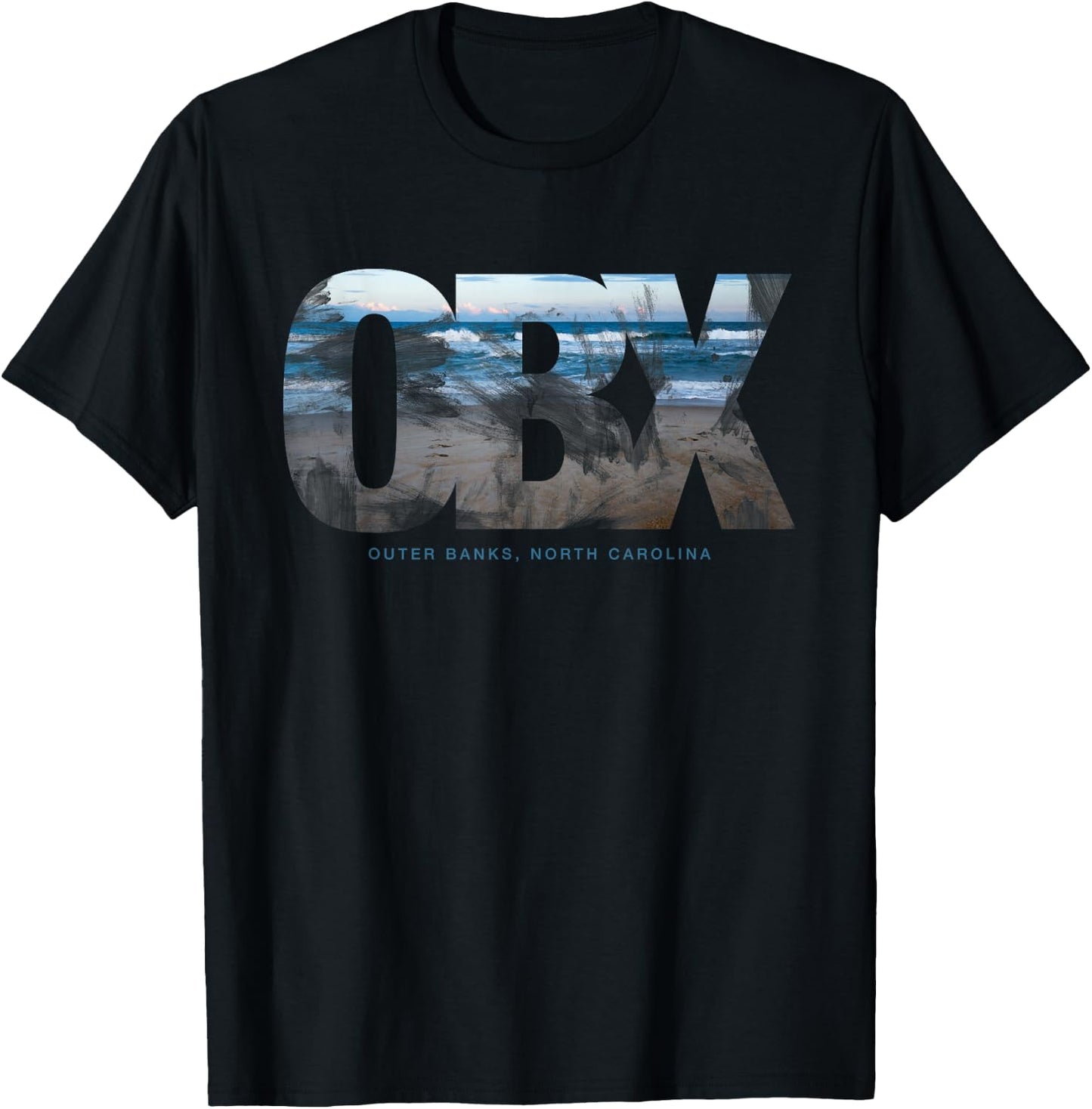 RJA: OBX Outer Banks North Carolina Small T-Shirt - T-Shirt | Black