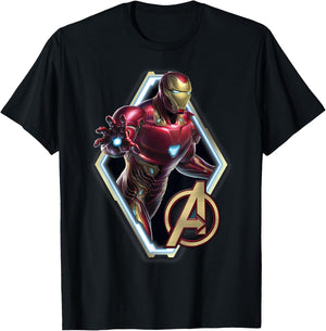 Marvel Avengers Endgame Iron Man Logo Graphic T-Shirt - T-Shirt | Black