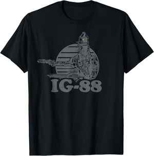Star Wars IG-88 Bounty Hunter Badge Graphic C1 T-Shirt - T-Shirt | Black