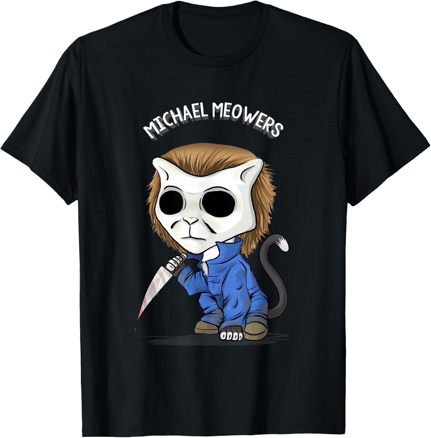 Michael Meowers/Halloween Cat T-Shirt - T-Shirt | Black