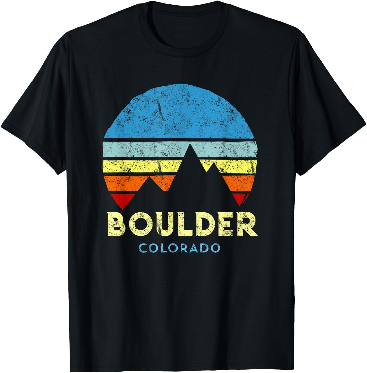 Boulder Colorado T-Shirt - T-Shirt | Black