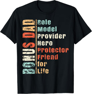 Step Dad Shirt Gift Best Bonus Dad Ever For Stepdad T-Shirt - T-Shirt | Black