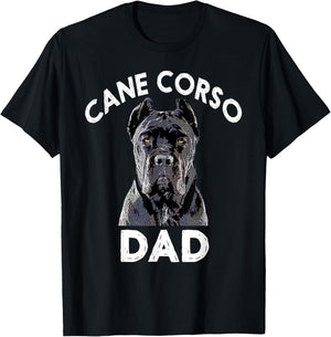 Cane Corso Dad Italian Mastiff Gift T-Shirt - T-Shirt | Black