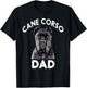 Cane Corso Dad Italian Mastiff Gift T-Shirt - T-Shirt | Black