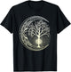 Mandala Tree of Life Tattoo Style Shirt T-Shirt - T-Shirt | Black