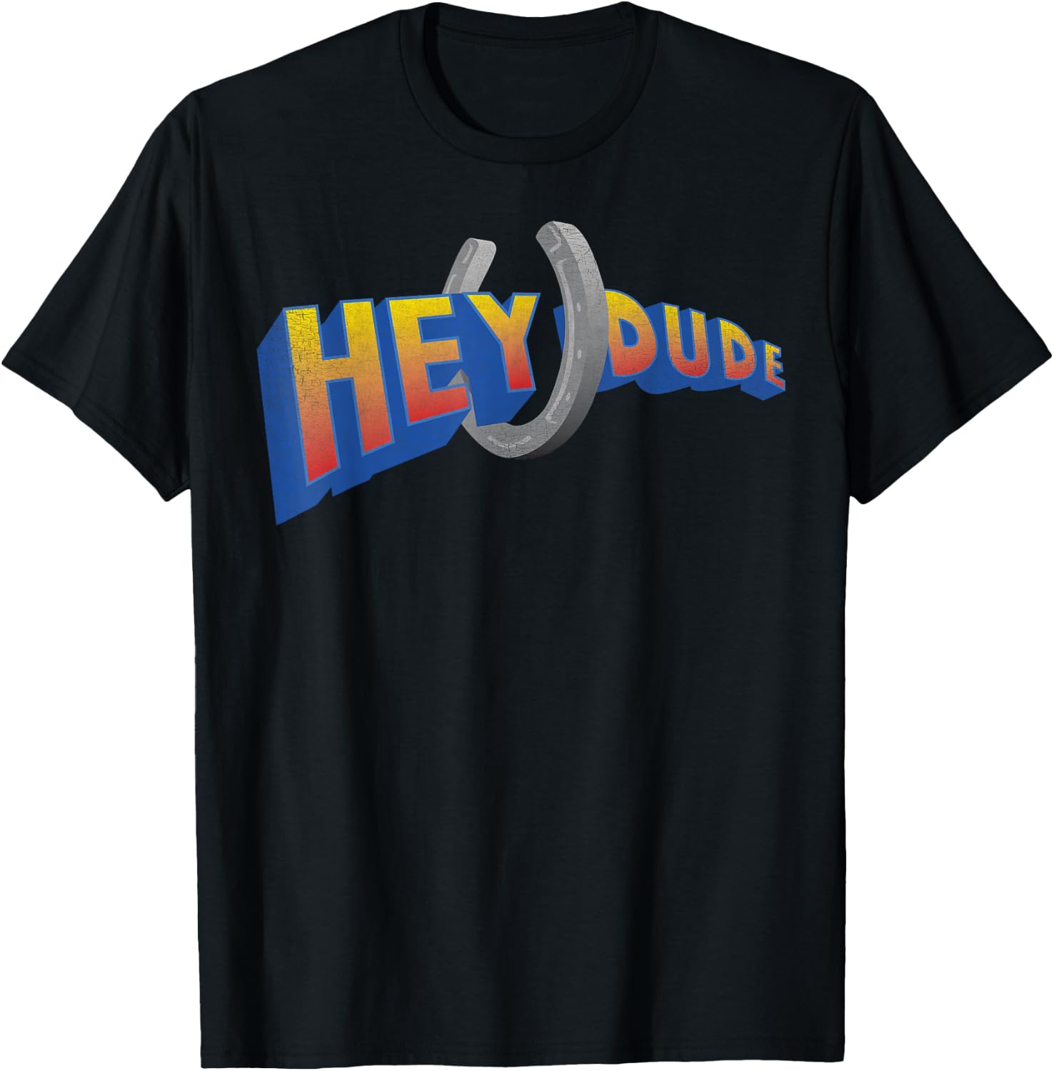 Nickelodeon Hey Dude TV Show Logo T-Shirt - T-Shirt | Black