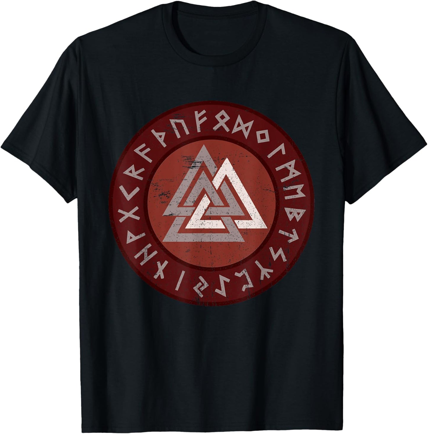 Viking Valknut Norse Symbol | Men Women Kids Gift T-Shirt - T-Shirt | Black