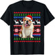 Santa English Bulldog Christmas Light Ugly Christmas Sweater Women Kids T-Shirt - T-Shirt | Black