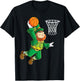 Leprechaun Basketball Dunk St Patricks Day Boys Men Sports T-Shirt - T-Shirt | Black