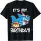 It's My Birthday Shark T Shirt Gift Girls Boys Adults T-Shirt - T-Shirt | Black