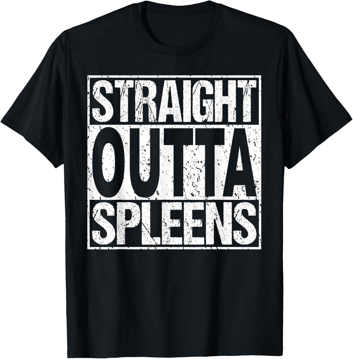 Spleen Surgery T Shirt Splenectomy Removal Recovery Gag Gift T-Shirt - T-Shirt | Black