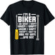 Funny Biker for a Motorcycle Lover T-Shirt - T-Shirt | Black