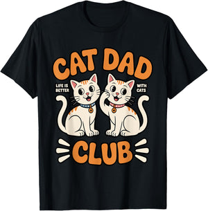 Retro Cad Dad Club Fathers Daddy from Wife Kids T-Shirt - T-Shirt | Black