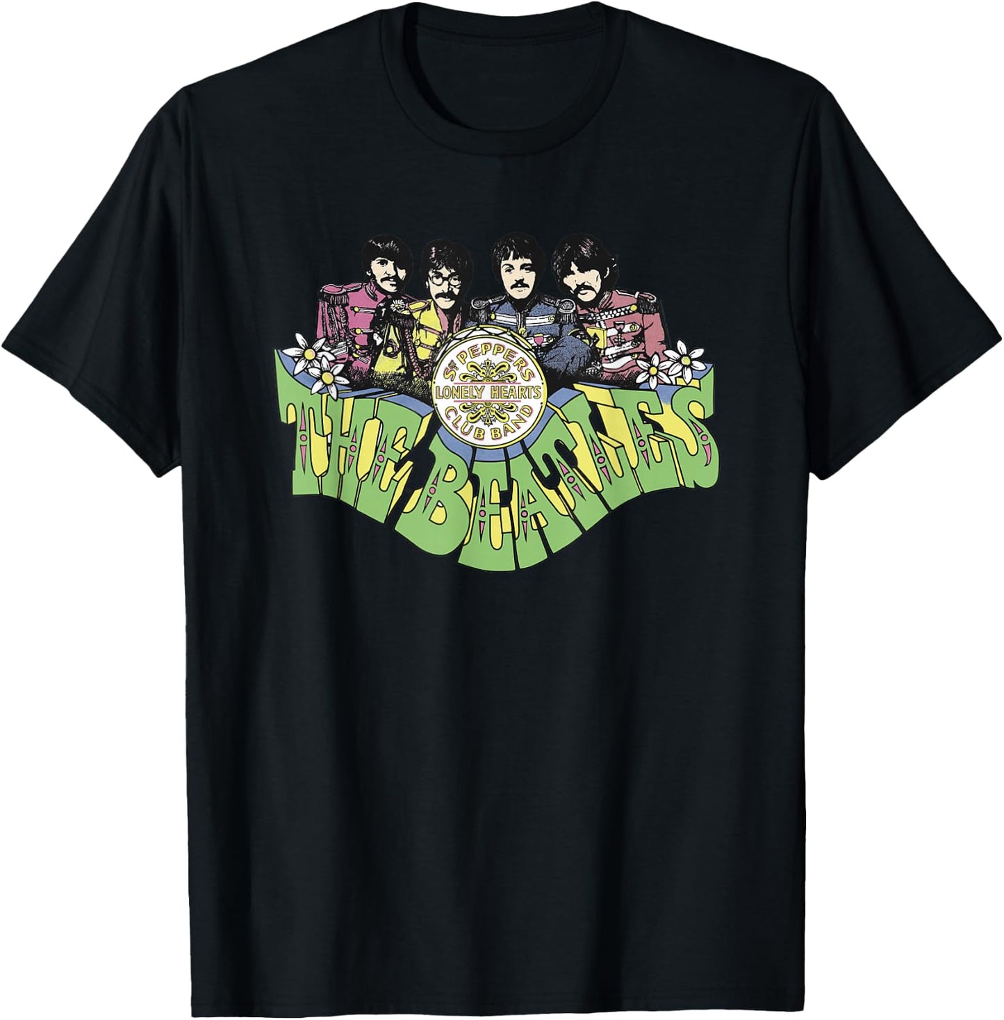 The Beatles - Lonely Hearts Club 2 T-Shirt - T-Shirt | Black