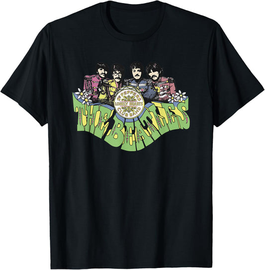 The Beatles - Lonely Hearts Club 2 T-Shirt - T-Shirt | Black