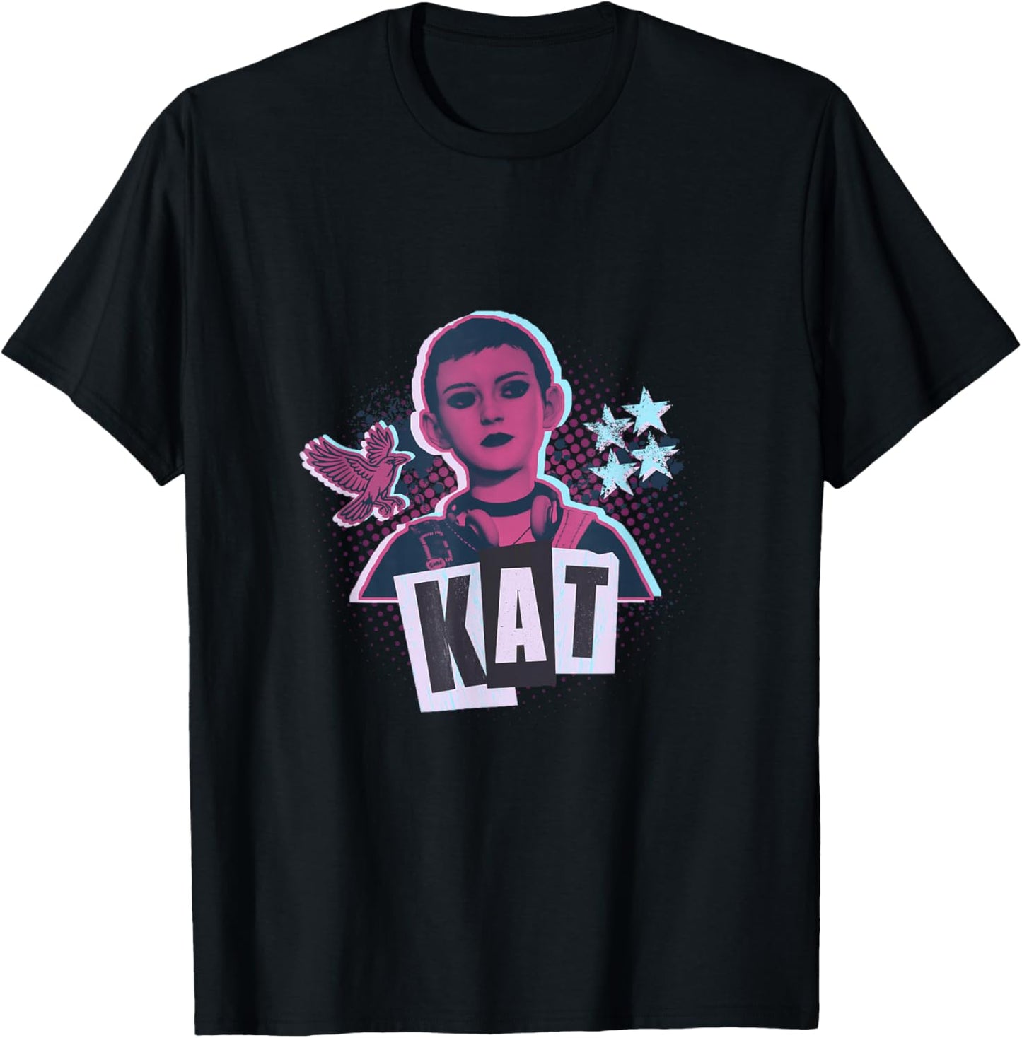 Kat Mikaelsen Short Hair 90s Grunge Lost Records Bloom Rage T-Shirt - T-Shirt | Black