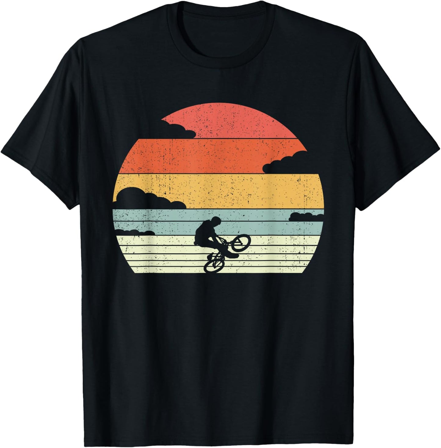 Retro BMX Riding - Vintage Oldschool BMX T-Shirt - T-Shirt | Black