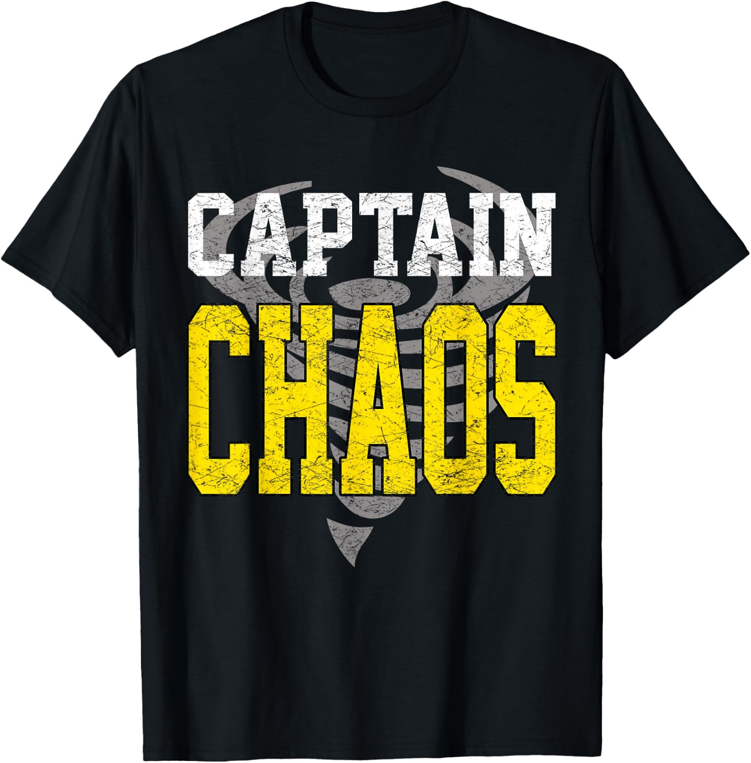 Captain Chaos Shirt For Parent Teacher Or Crazy Child T-Shirt - T-Shirt | Black