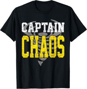Captain Chaos Shirt For Parent Teacher Or Crazy Child T-Shirt - T-Shirt | Black