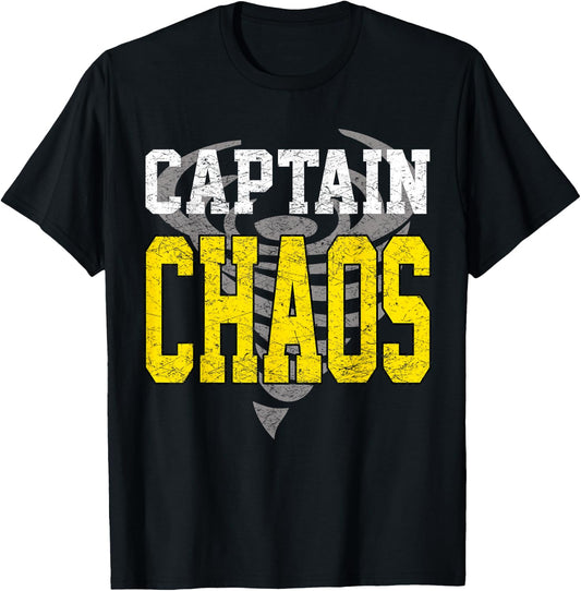 Captain Chaos Shirt For Parent Teacher Or Crazy Child T-Shirt - T-Shirt | Black
