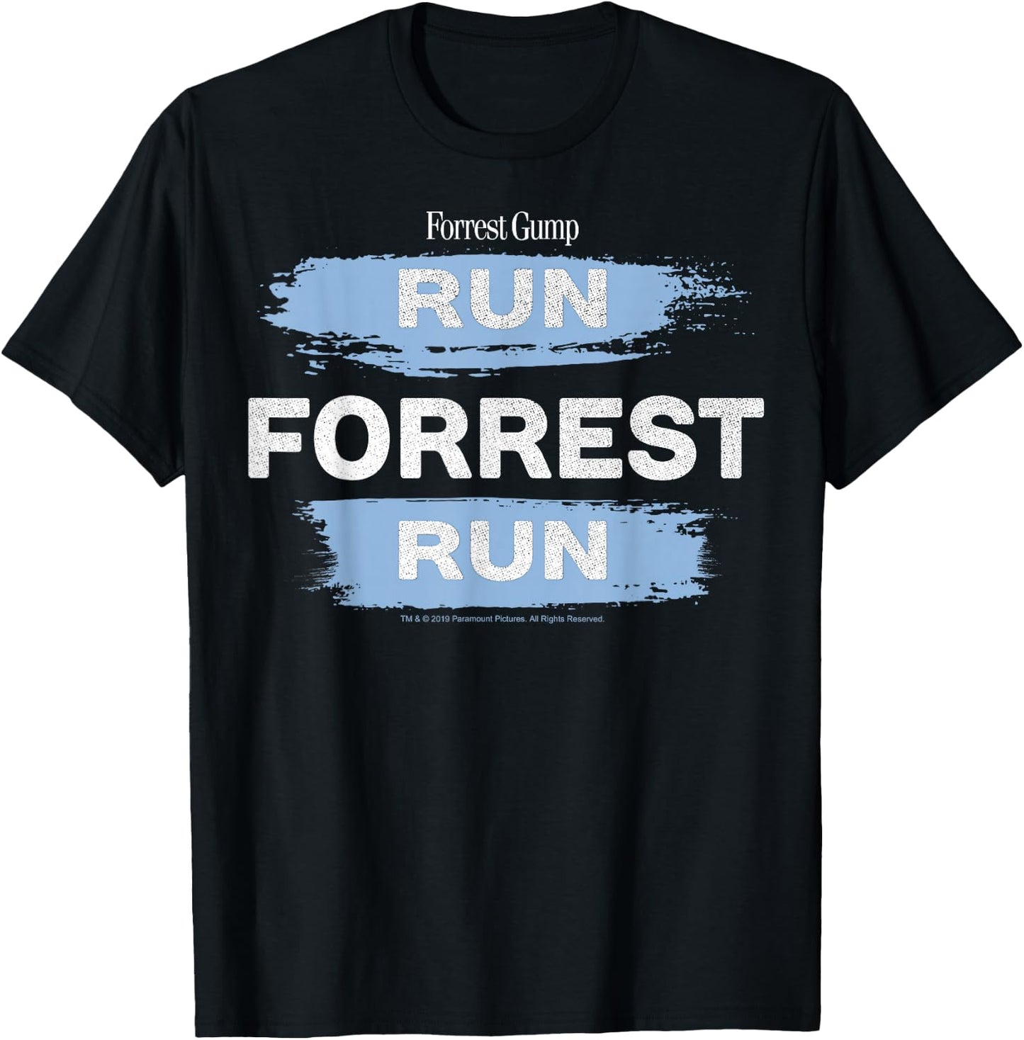Forrest Gump Run Forrest Run Paint Swipe T-Shirt - T-Shirt | Black