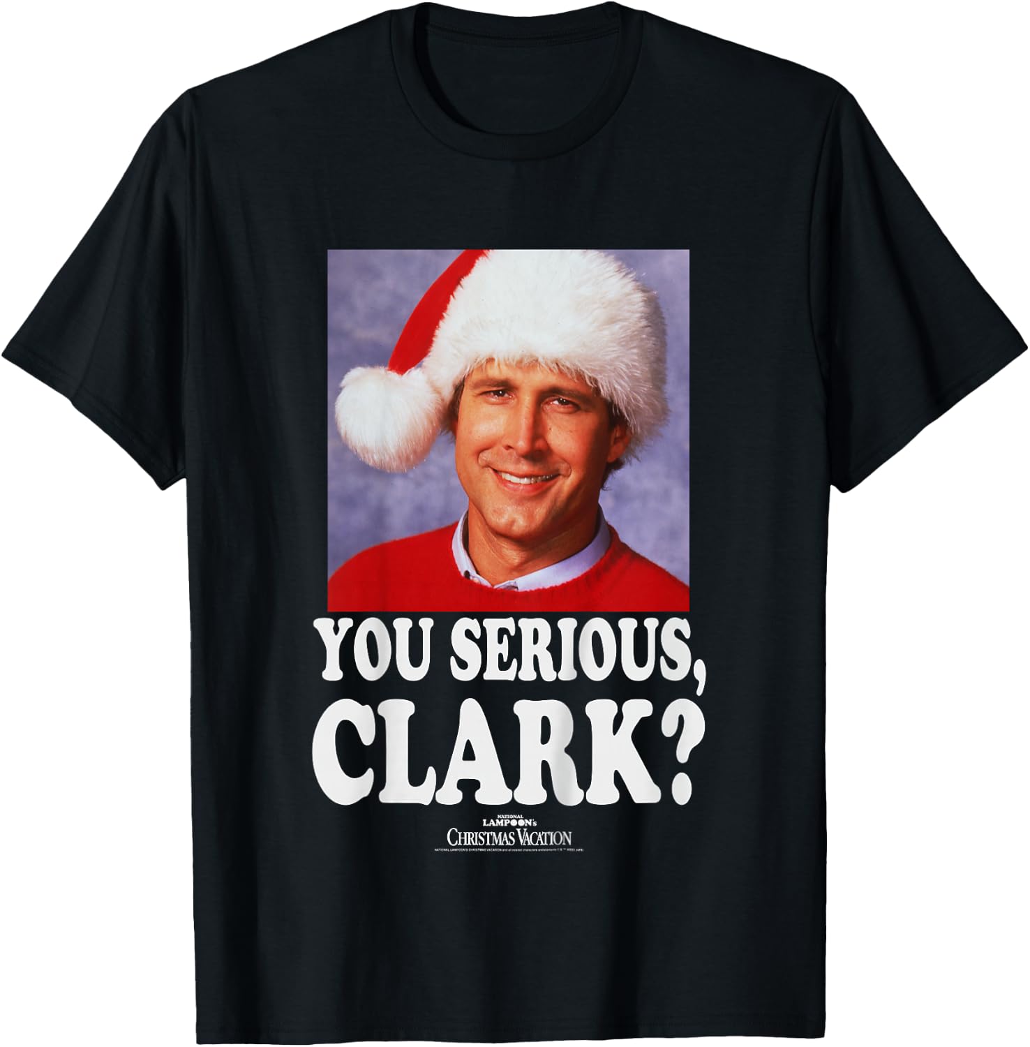 Kids National Lampoon's Christmas Vacation Clark Photo T-Shirt - T-Shirt | Black