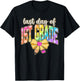 Last Day of 1st Grade Bow Pencil Leopard Teacher Student T-Shirt - T-Shirt | Black
