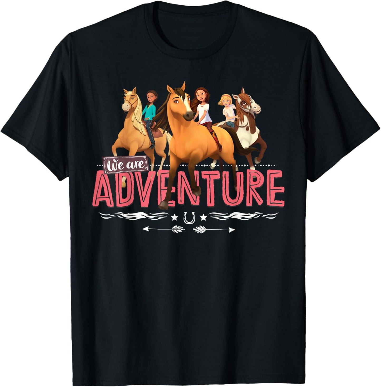 DreamWorks Spirit Riding Free Adventure T-Shirt - T-Shirt | Black
