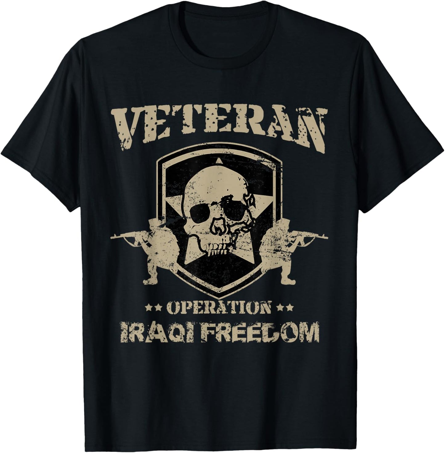 Military Veteran Shirt Operation Iraqi Freedom T-Shirt - T-Shirt | Black