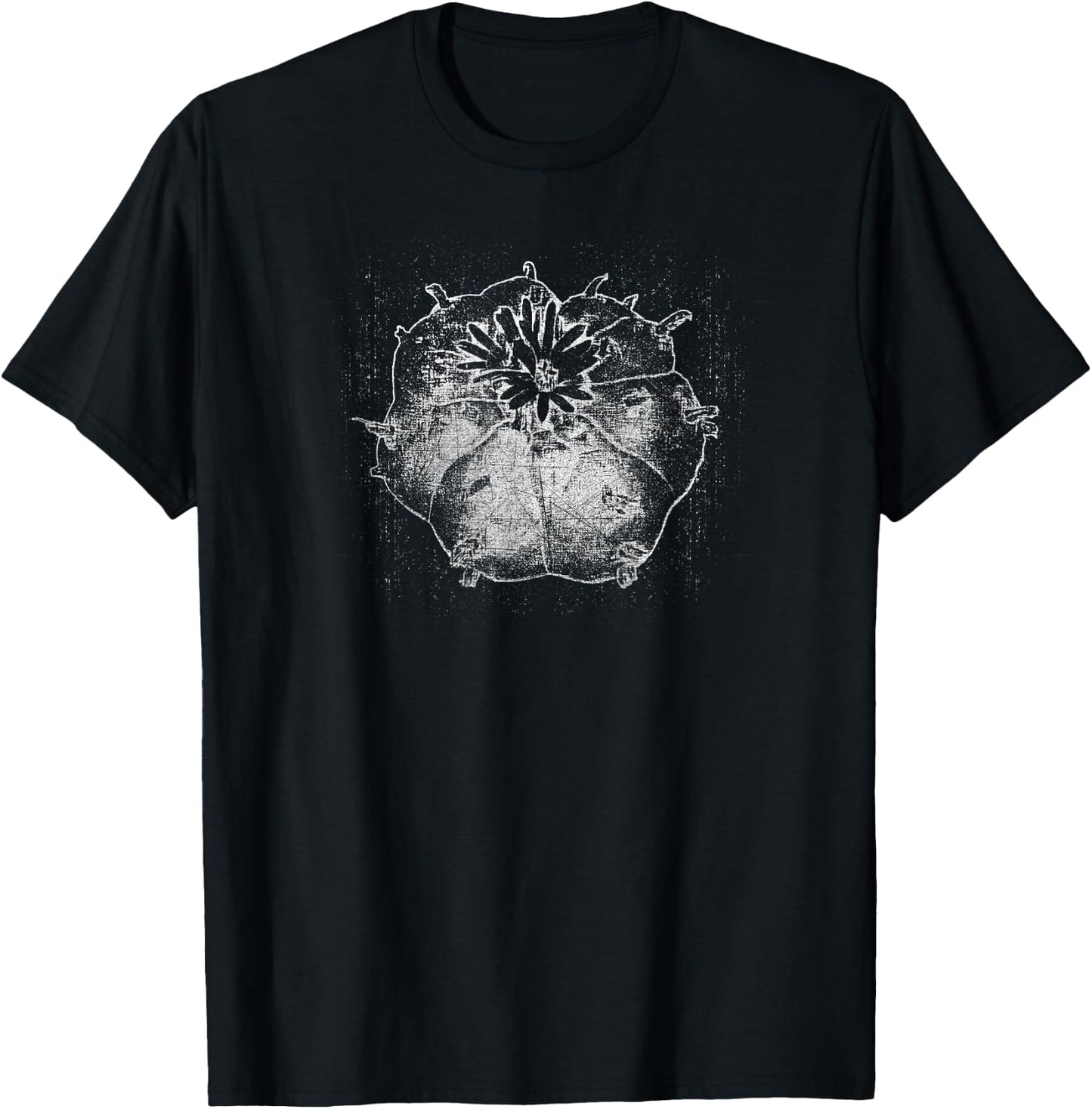 Peyote Shirt Botanist Sketch Art T-Shirt - T-Shirt | Black