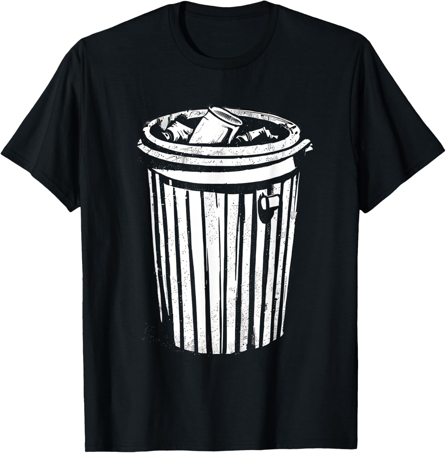 Trash Can Halloween Costume Garbage Can Trashcan Costume T-Shirt - T-Shirt | Black