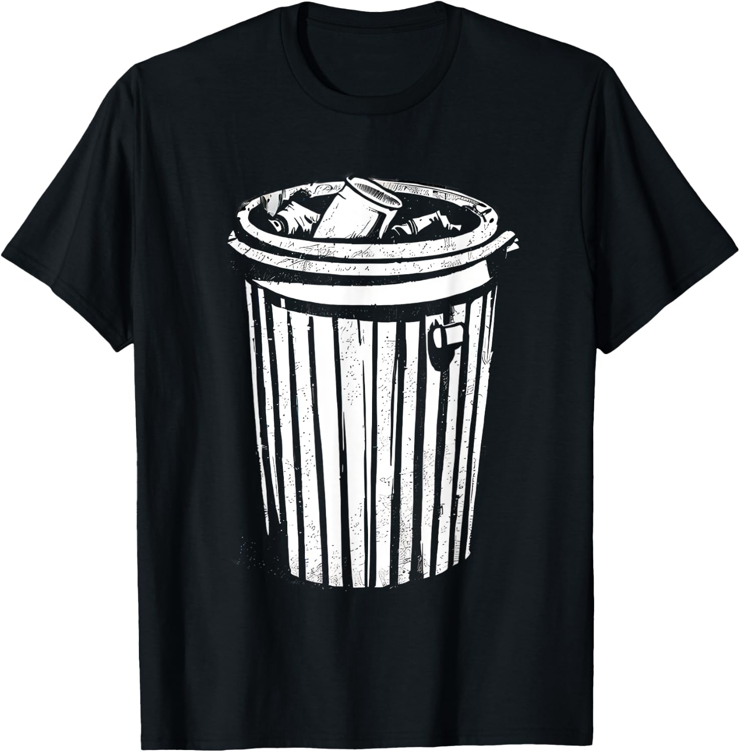Trash Can Halloween Costume Garbage Can Trashcan Costume T-Shirt - T-Shirt | Black