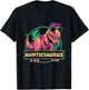 Aunt Dino Auntiesaurus Dinosaur Birthday Auntie T-Shirt - T-Shirt | Black