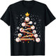 Baseball Christmas Tree Light Xmas Baseball Boys Kids T-Shirt - T-Shirt | Black