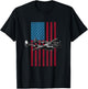 P-38 Lightning USA American Flag - Military Kids Men T-Shirt - T-Shirt | Black