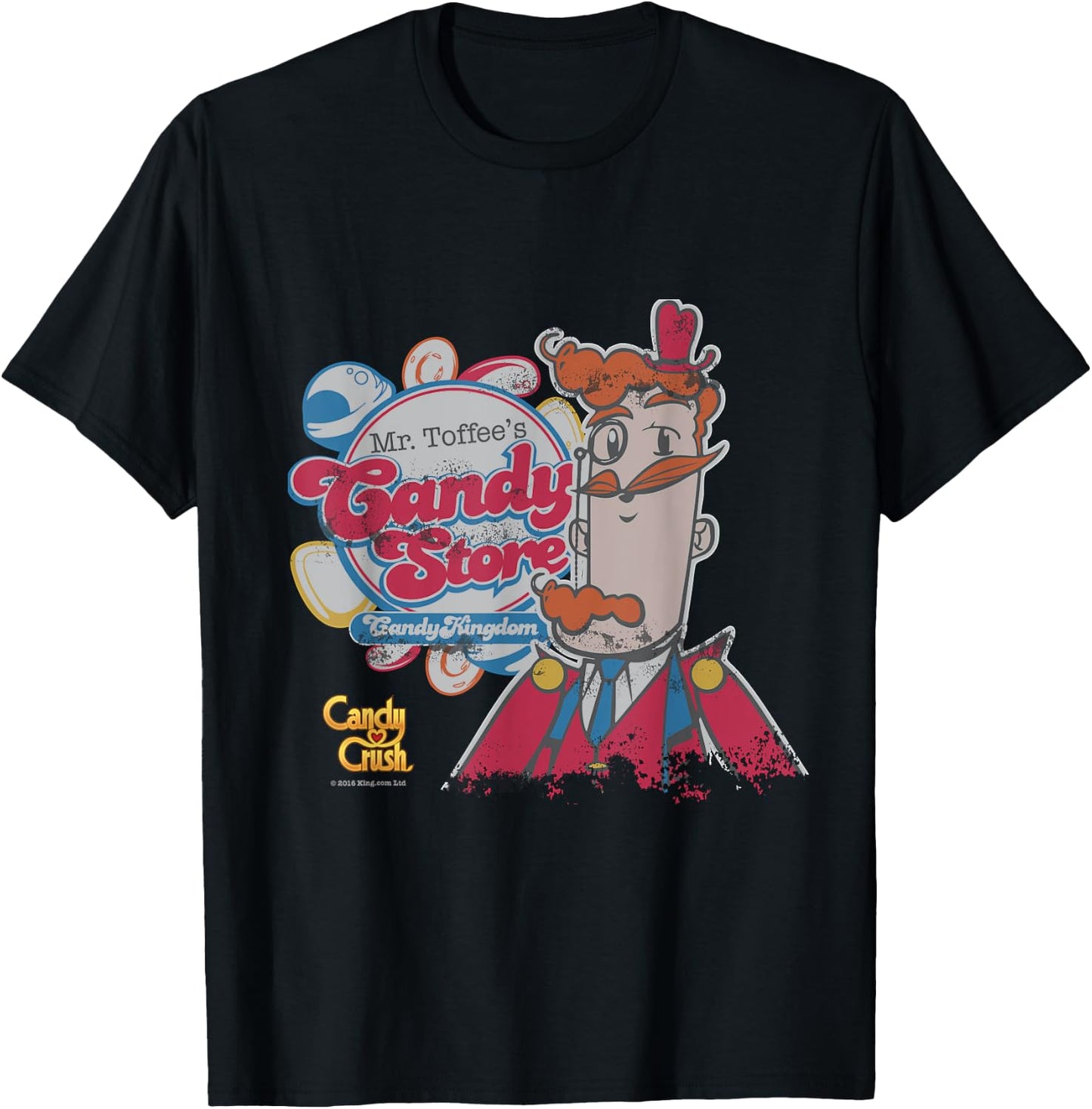 Candy Crush Mr Toffee T-Shirt - T-Shirt | Black