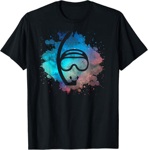 Diving Snorkel Mask Scuba Diver Snorkeling Men Women Graphic T-Shirt - T-Shirt | Black