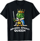 Brussel Sprout Queen Funny Thanksgiving Side Vegetable T-Shirt - T-Shirt | Black