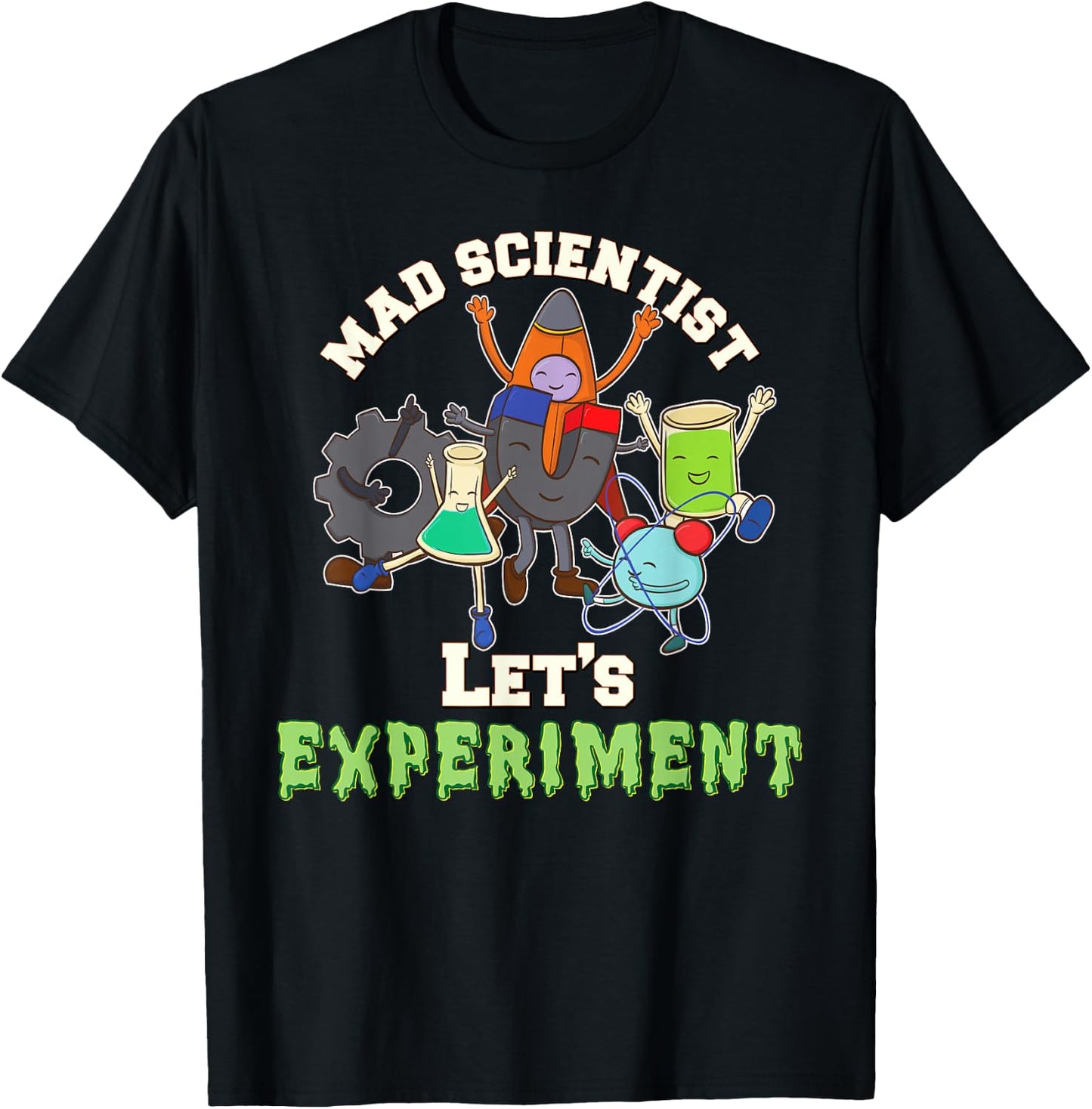 Science Birthday Party - Mad Scientist Shirt T-Shirt - T-Shirt | Black