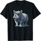 Pretty bespectacled Rhino loves Black Sunglasses Outfit T-Shirt - T-Shirt | Black