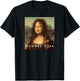 La Gioconda Mona Lisa Funny Monday Art T-Shirt - T-Shirt | Black