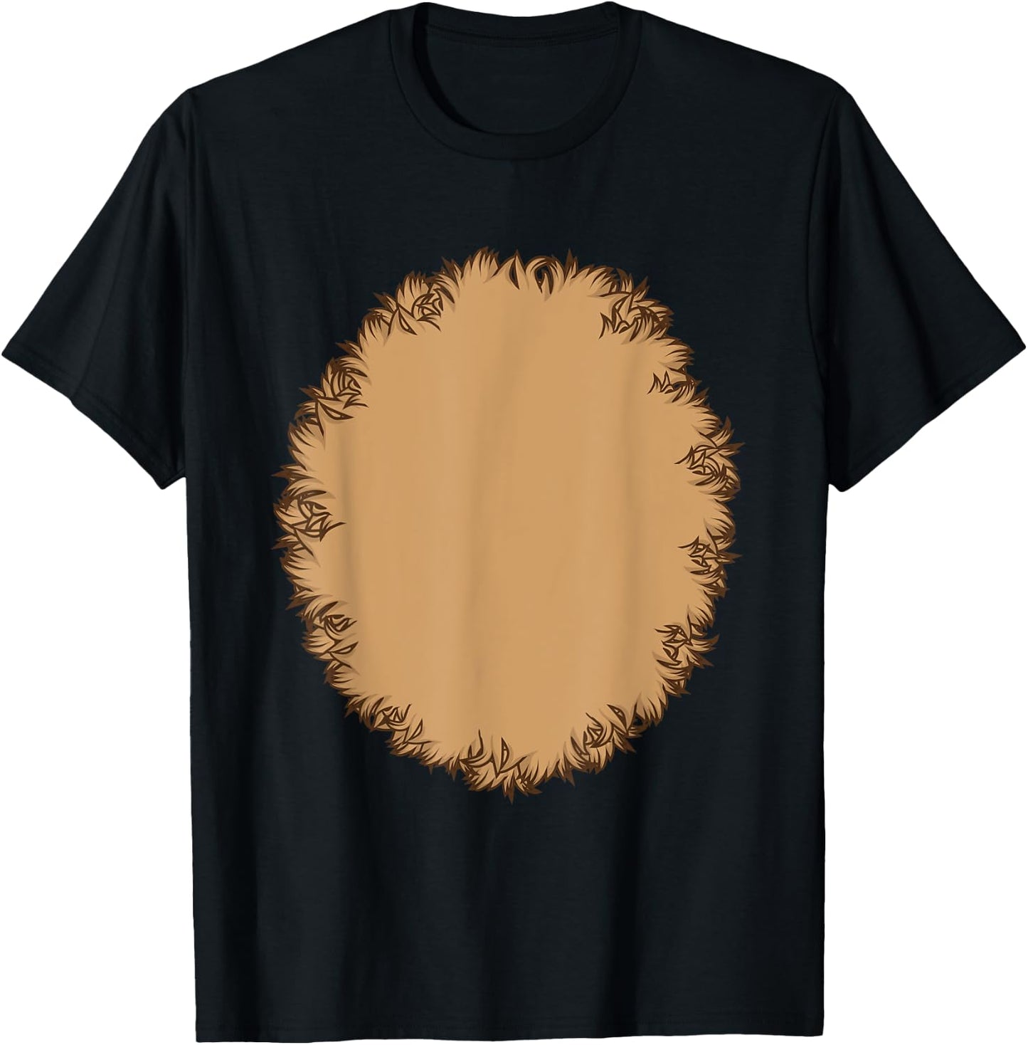 Animal Fur Belly Halloween Costume For Monkey, Bear or Dog Men Women Kids T-Shirt - T-Shirt | Black