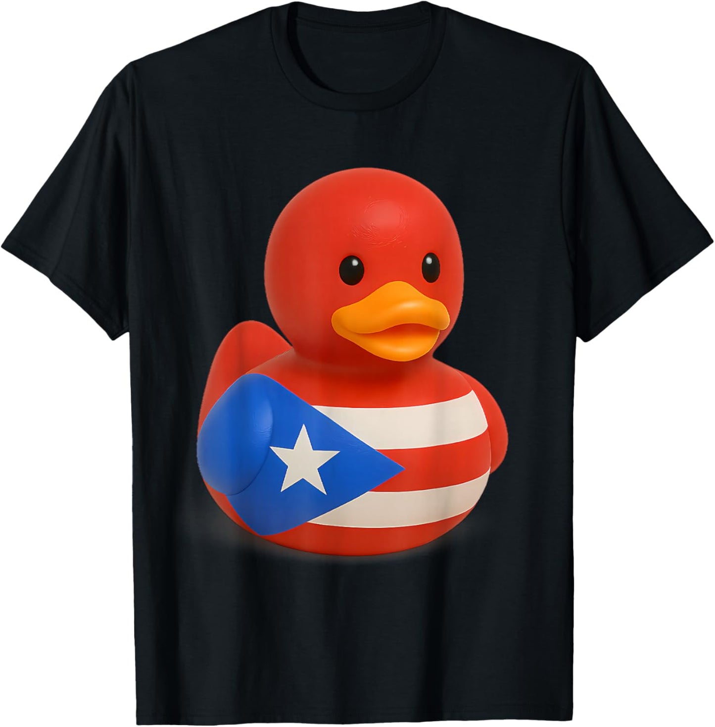 Puerto Rico Rubber Duck Flag Ducky Duckie T-Shirt - T-Shirt | Black