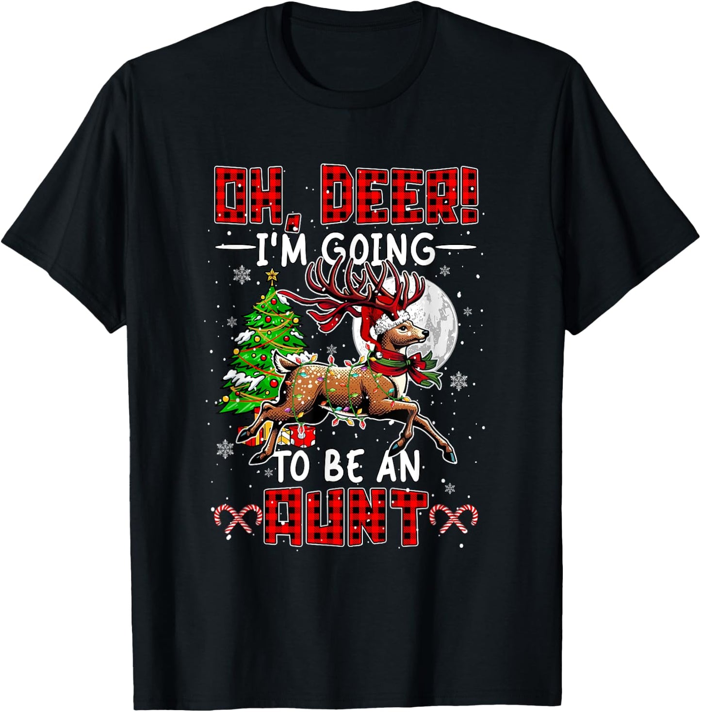 Proud Going To Be An Aunt Christmas Expecting New Baby T-Shirt - T-Shirt | Black