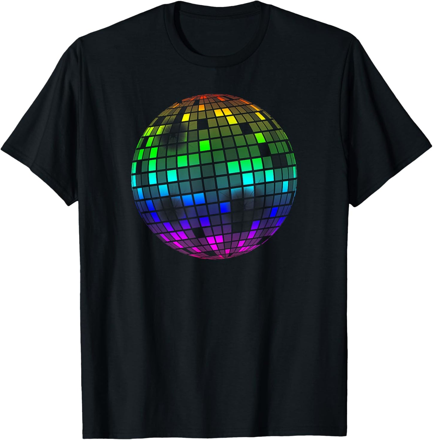 Vintage Disco Ball Retro Gift T-Shirt - T-Shirt | Black