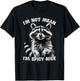 Sarcastic Raccoon Meme Humor I'm Not Mean I'm Spicy Nice T-Shirt - T-Shirt | Black