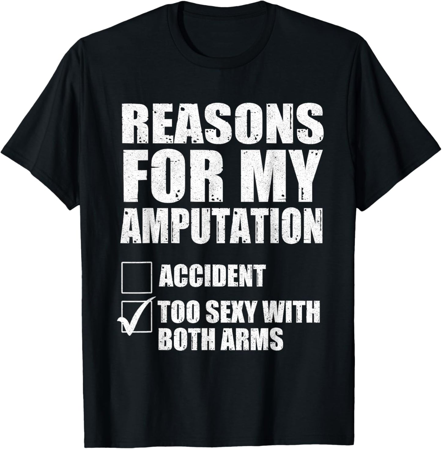 Arm Amputation Arm Amputee T-Shirt - T-Shirt | Black